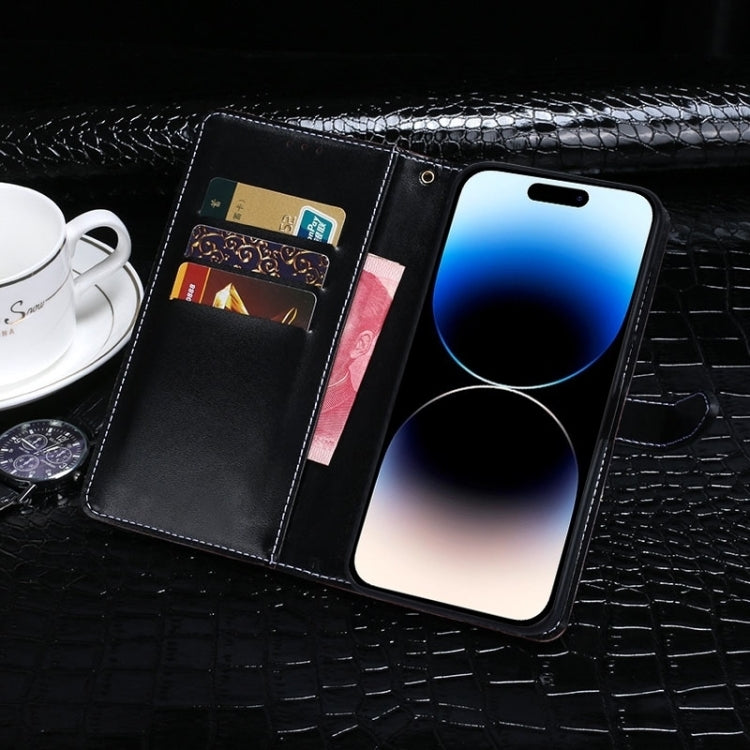 For Nothing Phone 2 idewei Crocodile Texture Leather Phone Case(Red) - Nothing Cases by idewei | Online Shopping South Africa | PMC Jewellery | Buy Now Pay Later Mobicred