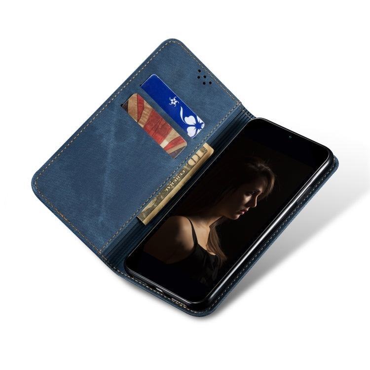 For Motorola Moto E14 Denim Texture Flip Leather Phone Case(Blue) - free shipping - PMC TechLife - Order now!