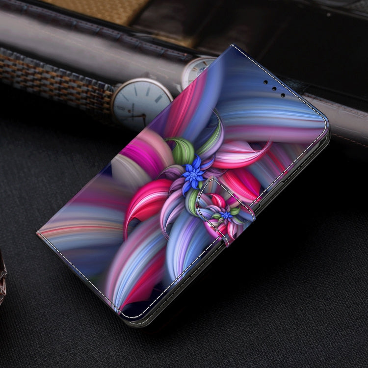 For Honor Magic6 Lite Crystal 3D Shockproof Protective Leather Phone Case(Colorful Flower) - Honor Cases by PMC Jewellery | Online Shopping South Africa | PMC Jewellery | Buy Now Pay Later Mobicred