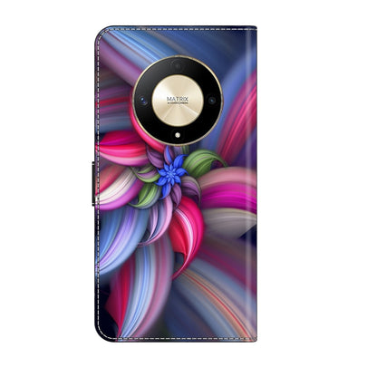 For Honor Magic6 Lite Crystal 3D Shockproof Protective Leather Phone Case(Colorful Flower) - Honor Cases by PMC Jewellery | Online Shopping South Africa | PMC Jewellery | Buy Now Pay Later Mobicred