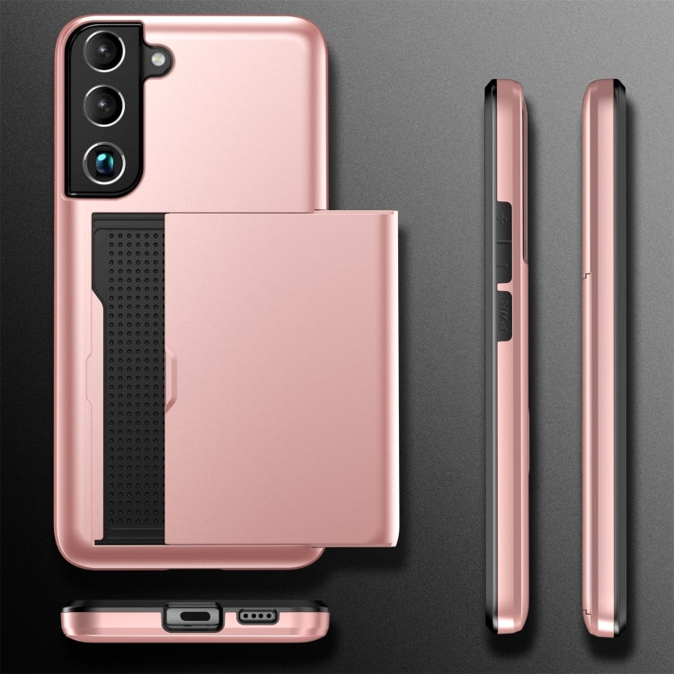 For Samsung Galaxy S24 5G Shockproof Armor Phone Case with Card Slot(Red) - Galaxy S24 5G Cases by PMC TechLife | Online Shopping South Africa | PMC TechLife