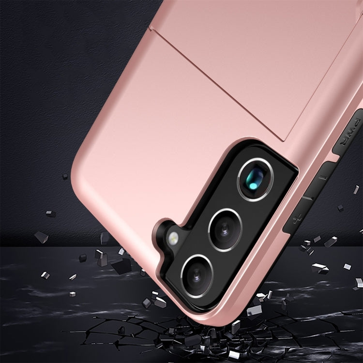 For Samsung Galaxy S25 Ultra 5G Shockproof Armor Phone Case with Card Slot(Rose Gold) - Galaxy S25 Ultra 5G Cases by PMC Jewellery | Online Shopping South Africa | PMC Jewellery | Buy Now Pay Later Mobicred