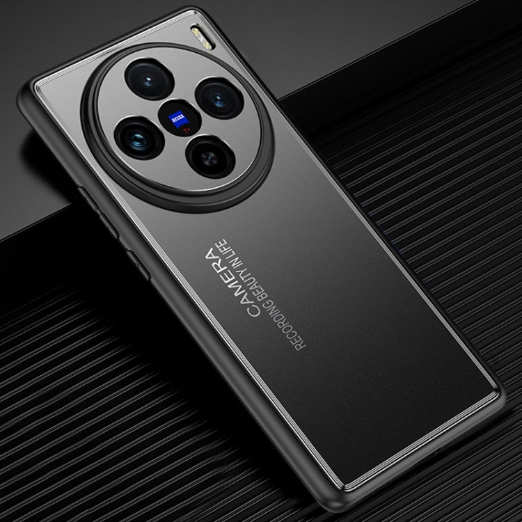 For vivo X100 Frosted Metal Phone Case(Black) - free shipping - PMC TechLife - Order now!