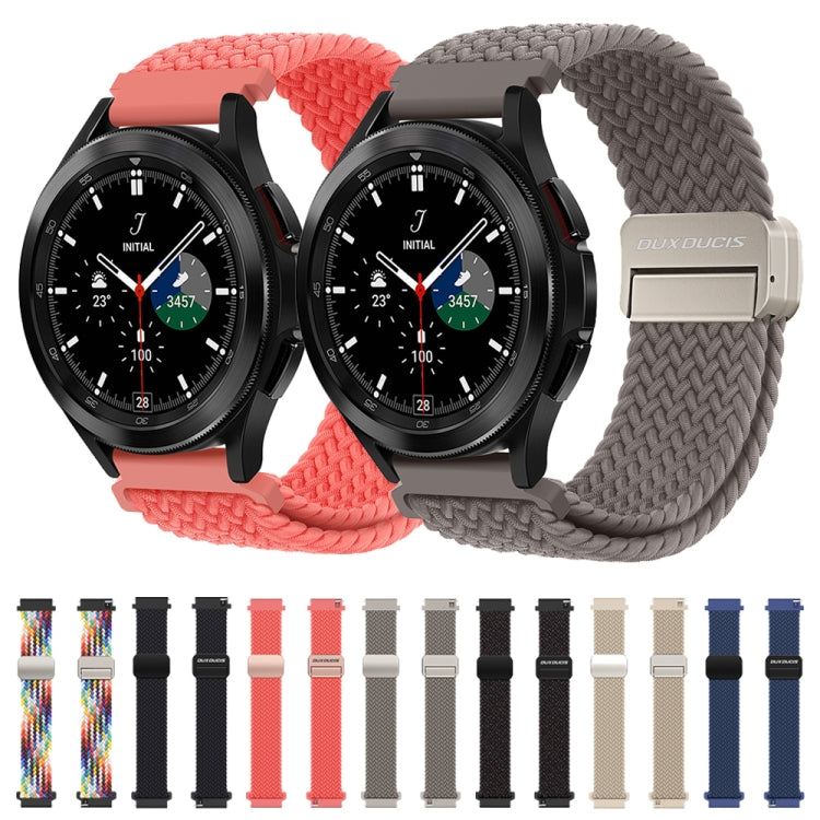 DUX DUCIS Mixture Pro Series Magnetic Buckle Nylon Braid Watch Band, Size:22mm(Rainbow) - 22mm Bands by DUX DUCIS | Online Shopping South Africa | PMC Jewellery | Buy Now Pay Later Mobicred