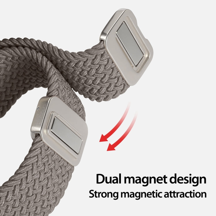 For Apple Watch Series 9 41mm DUX DUCIS Mixture Pro Series Magnetic Buckle Nylon Braid Watch Band(Clay) - Watch Bands by DUX DUCIS | Online Shopping South Africa | PMC Jewellery | Buy Now Pay Later Mobicred