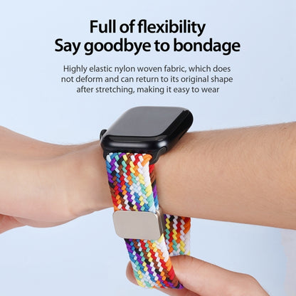 For Apple Watch Series 9 41mm DUX DUCIS Mixture Pro Series Magnetic Buckle Nylon Braid Watch Band(Rainbow) - Watch Bands by DUX DUCIS | Online Shopping South Africa | PMC Jewellery | Buy Now Pay Later Mobicred