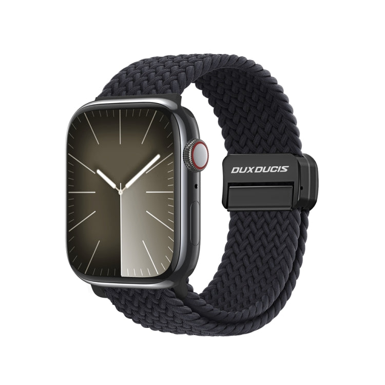 For Apple Watch Series 8 41mm DUX DUCIS Mixture Pro Series Magnetic Buckle Nylon Braid Watch Band(Midnight) - Watch Bands by DUX DUCIS | Online Shopping South Africa | PMC Jewellery | Buy Now Pay Later Mobicred