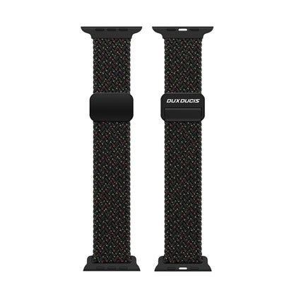 For Apple Watch Series 8 45mm DUX DUCIS Mixture Pro Series Magnetic Buckle Nylon Braid Watch Band(Black Unity) - Watch Bands by DUX DUCIS | Online Shopping South Africa | PMC Jewellery | Buy Now Pay Later Mobicred