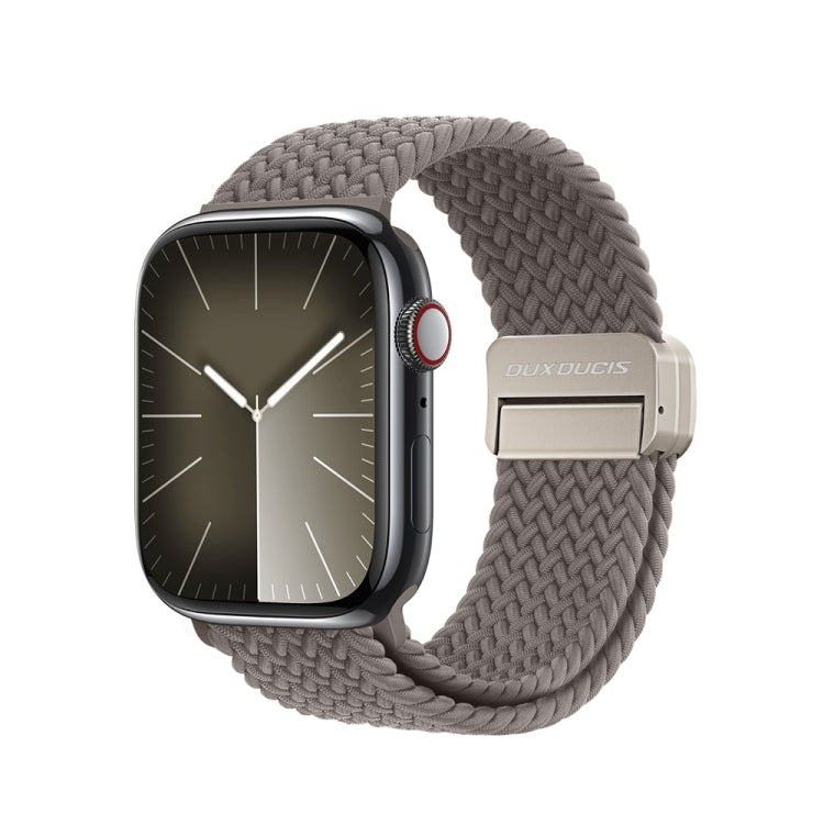 For Apple Watch SE 2022 40mm DUX DUCIS Mixture Pro Series Magnetic Buckle Nylon Braid Watch Band(Clay) - Watch Bands by DUX DUCIS | Online Shopping South Africa | PMC Jewellery | Buy Now Pay Later Mobicred