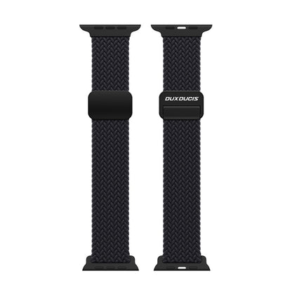 For Apple Watch Series 7 45mm DUX DUCIS Mixture Pro Series Magnetic Buckle Nylon Braid Watch Band(Midnight) - Watch Bands by DUX DUCIS | Online Shopping South Africa | PMC Jewellery | Buy Now Pay Later Mobicred