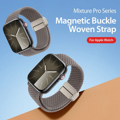 For Apple Watch SE 40mm DUX DUCIS Mixture Pro Series Magnetic Buckle Nylon Braid Watch Band(Clay) - Watch Bands by DUX DUCIS | Online Shopping South Africa | PMC Jewellery | Buy Now Pay Later Mobicred