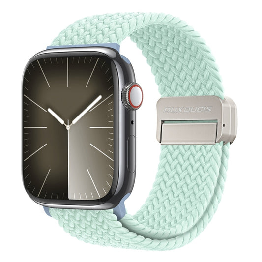 For Apple Watch SE 40mm DUX DUCIS Mixture Pro Series Magnetic Buckle Nylon Braid Watch Band(Light Mint) - Watch Bands by DUX DUCIS | Online Shopping South Africa | PMC Jewellery | Buy Now Pay Later Mobicred