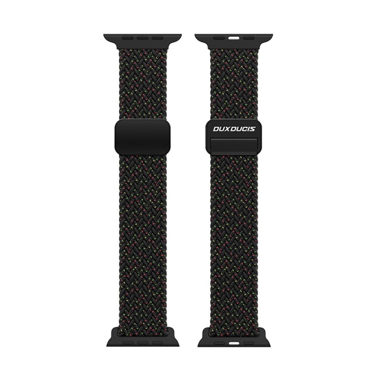 For Apple Watch SE 44mm DUX DUCIS Mixture Pro Series Magnetic Buckle Nylon Braid Watch Band(Black Unity) - Watch Bands by DUX DUCIS | Online Shopping South Africa | PMC Jewellery | Buy Now Pay Later Mobicred