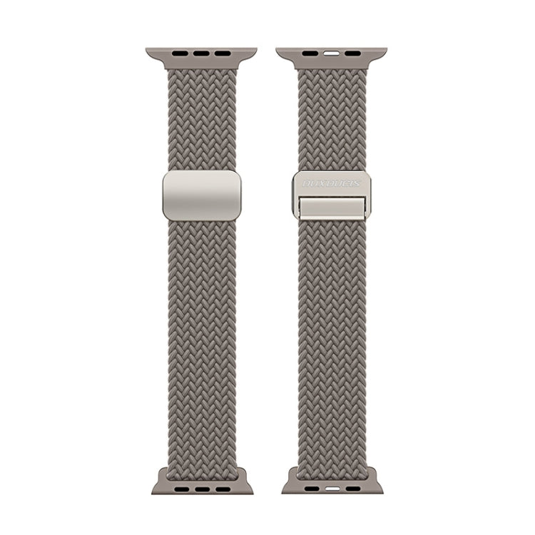 For Apple Watch Series 6 44mm DUX DUCIS Mixture Pro Series Magnetic Buckle Nylon Braid Watch Band(Clay) - Watch Bands by DUX DUCIS | Online Shopping South Africa | PMC Jewellery | Buy Now Pay Later Mobicred