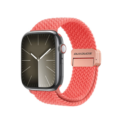 For Apple Watch Series 2 42mm DUX DUCIS Mixture Pro Series Magnetic Buckle Nylon Braid Watch Band(Guava) - Watch Bands by DUX DUCIS | Online Shopping South Africa | PMC Jewellery | Buy Now Pay Later Mobicred