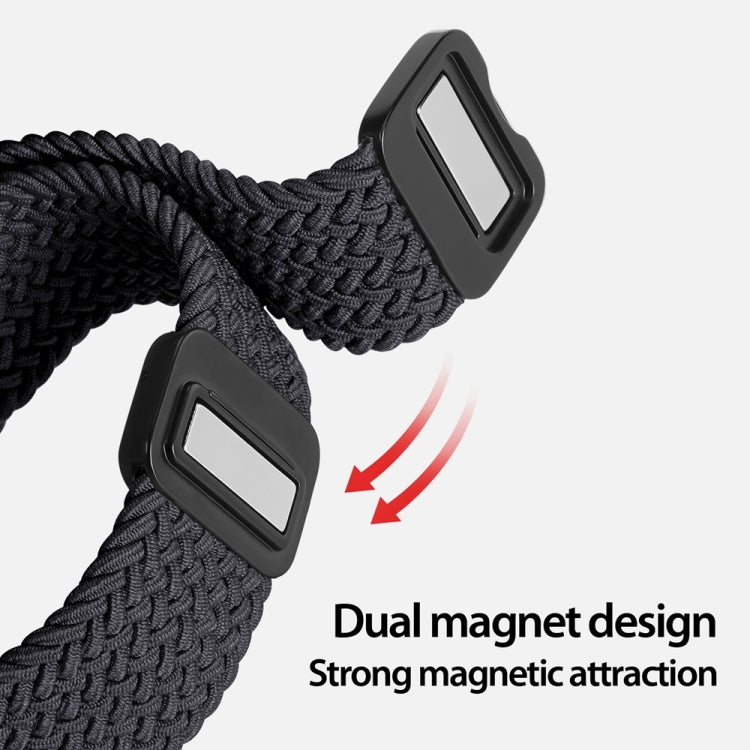 For Apple Watch 38mm DUX DUCIS Mixture Pro Series Magnetic Buckle Nylon Braid Watch Band(Midnight) - Watch Bands by DUX DUCIS | Online Shopping South Africa | PMC Jewellery | Buy Now Pay Later Mobicred