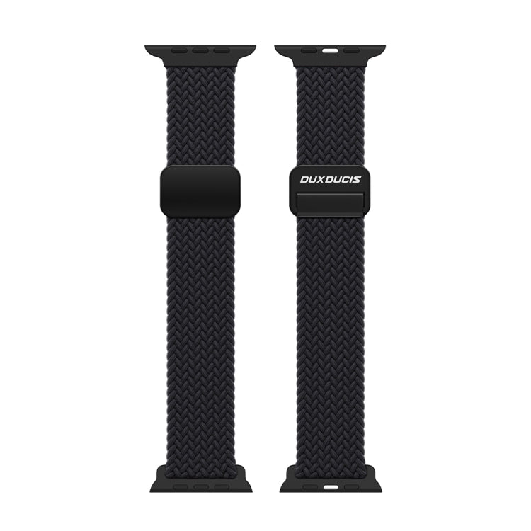 For Apple Watch Series 10 46mm DUX DUCIS Mixture Pro Series Magnetic Buckle Nylon Braid Watch Band(Midnight) - Watch Bands by DUX DUCIS | Online Shopping South Africa | PMC Jewellery | Buy Now Pay Later Mobicred