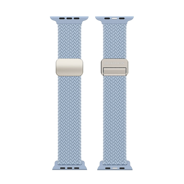 For Apple Watch Series 10 42mm DUX DUCIS Mixture Pro Series Magnetic Buckle Nylon Braid Watch Band(Light Blue) - Watch Bands by DUX DUCIS | Online Shopping South Africa | PMC Jewellery | Buy Now Pay Later Mobicred