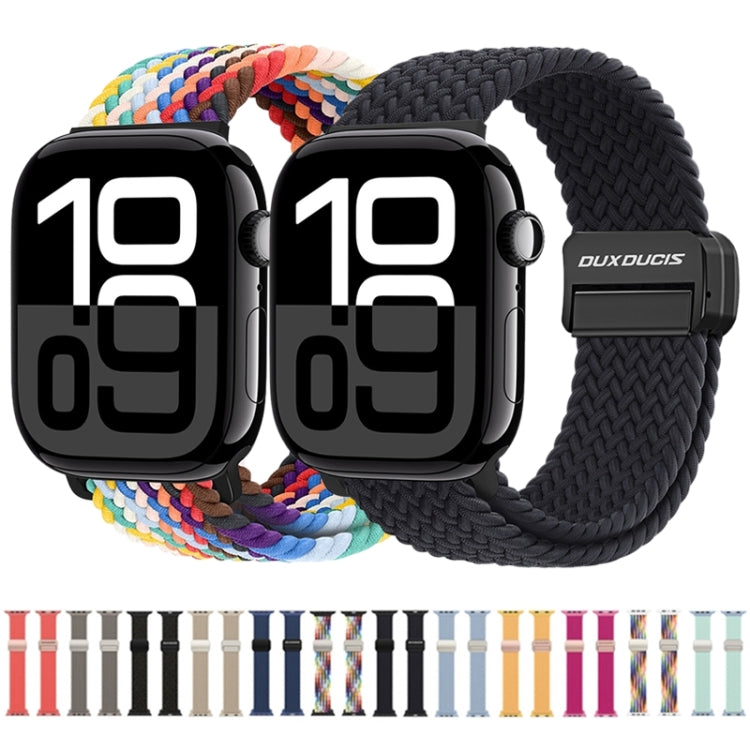 For Apple Watch Series 4 40mm DUX DUCIS Mixture Pro Series Magnetic Buckle Nylon Braid Watch Band(Guava) - Watch Bands by DUX DUCIS | Online Shopping South Africa | PMC Jewellery | Buy Now Pay Later Mobicred