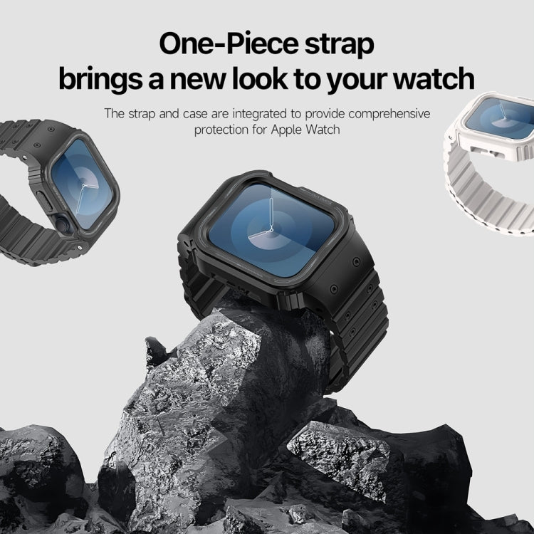 For Apple Watch Series 9 45mm DUX DUCIS OA Series Integrated Magnetic Watch Band(Black) - Watch Bands by DUX DUCIS | Online Shopping South Africa | PMC Jewellery | Buy Now Pay Later Mobicred