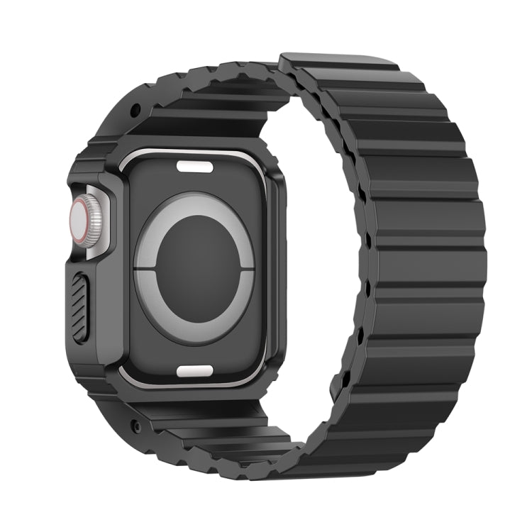 For Apple Watch SE 44mm DUX DUCIS OA Series Integrated Magnetic Watch Band(Black) - Watch Bands by DUX DUCIS | Online Shopping South Africa | PMC Jewellery | Buy Now Pay Later Mobicred