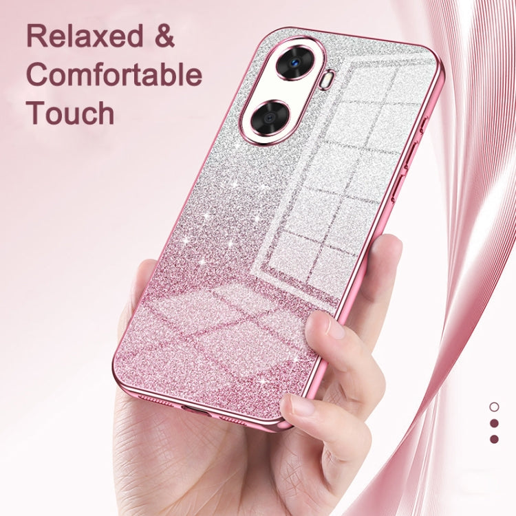 For Huawei Pura 70 Gradient Glitter Powder Electroplated Phone Case(Purple) - Huawei Cases by PMC Jewellery | Online Shopping South Africa | PMC Jewellery | Buy Now Pay Later Mobicred