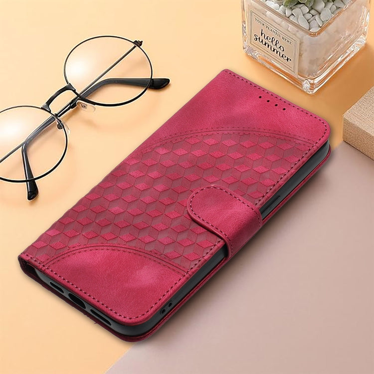 For Huawei Pura 70 YX0060 Elephant Head Embossed Phone Leather Case with Lanyard(Rose Red) - Huawei Cases by PMC Jewellery | Online Shopping South Africa | PMC Jewellery | Buy Now Pay Later Mobicred