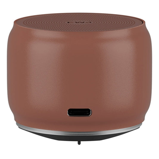 EWA A126 Mini Bluetooth 5.0 Bass Radiator Metal Speaker(Brown) - Mini Speaker by EWA | Online Shopping South Africa | PMC Jewellery | Buy Now Pay Later Mobicred