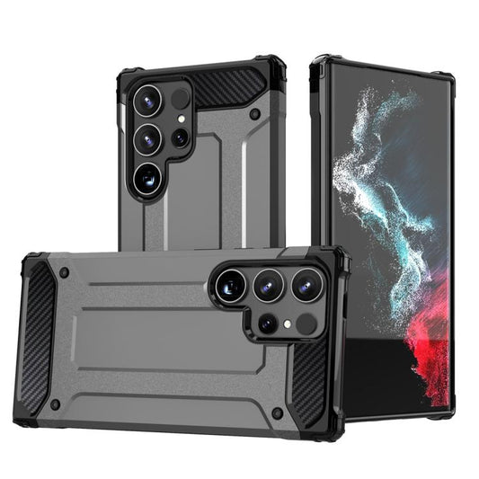 For Samsung Galaxy S25 Ultra 5G Magic Armor TPU Hybrid PC Phone Case(Grey) - Galaxy S25 Ultra 5G Cases by PMC Jewellery | Online Shopping South Africa | PMC Jewellery | Buy Now Pay Later Mobicred