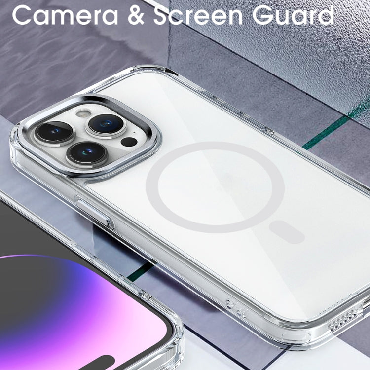 For iPhone 13 Pro Max MagSafe Magnetic Clear Phone Case(Pink) - iPhone 13 Pro Max Cases by PMC TechLife | Online Shopping South Africa | PMC TechLife