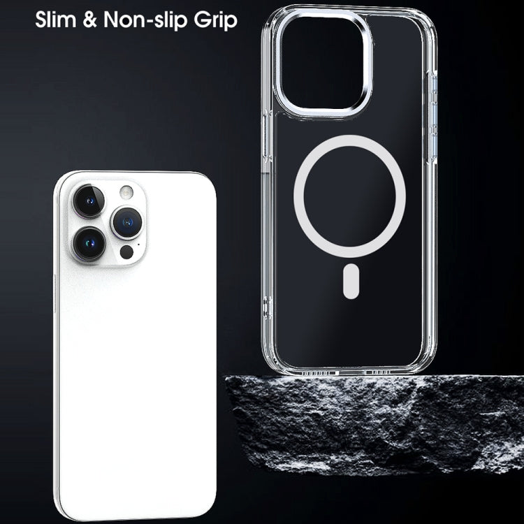 For iPhone 12 Pro Max MagSafe Magnetic Clear Phone Case(Sierra Blue) - iPhone 12 Pro Max Cases by PMC TechLife | Online Shopping South Africa | PMC TechLife
