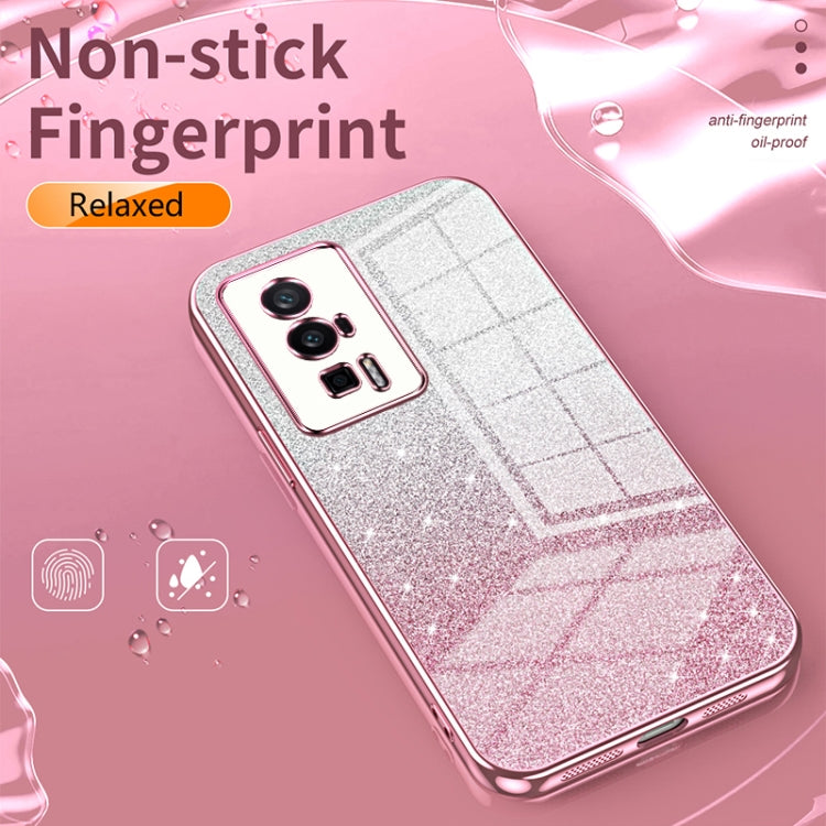 For Xiaomi 13 Pro Gradient Glitter Powder Electroplated Phone Case(Silver) - 13 Pro Cases by PMC TechLife | Online Shopping South Africa | PMC TechLife | Buy Now Pay Later Mobicred