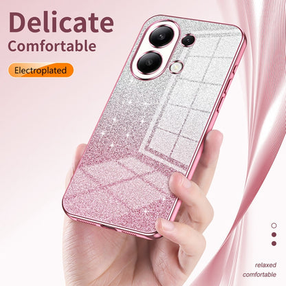 For Xiaomi Redmi Note 12 Pro+  Gradient Glitter Powder Electroplated Phone Case(Purple) - Xiaomi Cases by PMC Jewellery | Online Shopping South Africa | PMC Jewellery | Buy Now Pay Later Mobicred