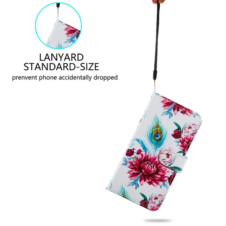 For Blackview A53 Pro Painted Pattern Horizontal Flip Leather Phone Case(Peacock Flower) - More Brand by PMC TechLife | Online Shopping South Africa | PMC TechLife | Buy Now Pay Later Mobicred