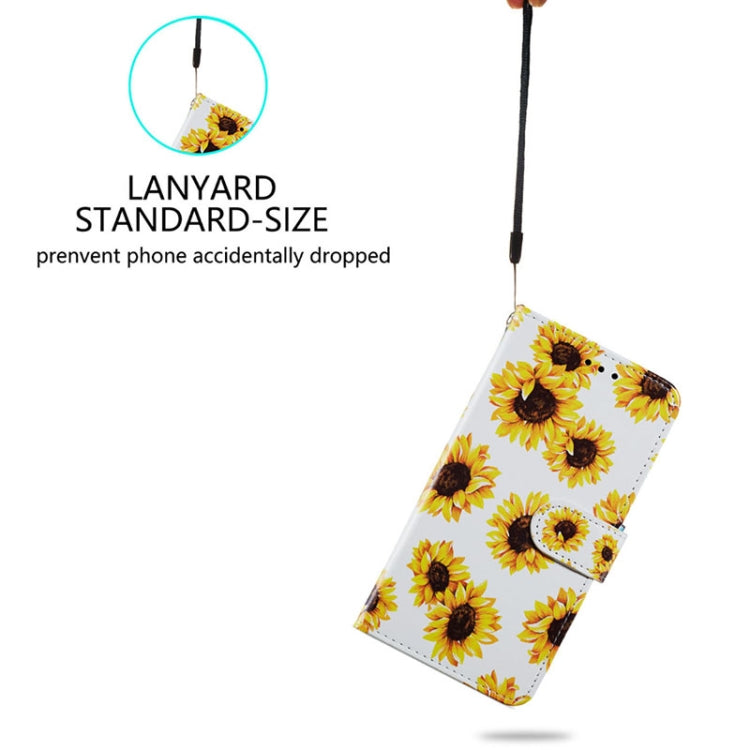 For Blackview A53 Pro Painted Pattern Horizontal Flip Leather Phone Case(Sunflower) - free shipping - PMC TechLife - Order now!