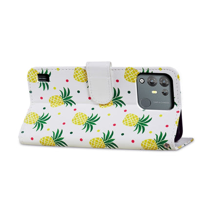 For Blackview A55 Pro Painted Pattern Horizontal Flip Leather Phone Case(Pineapple) - More Brand by PMC Jewellery | Online Shopping South Africa | PMC Jewellery | Buy Now Pay Later Mobicred