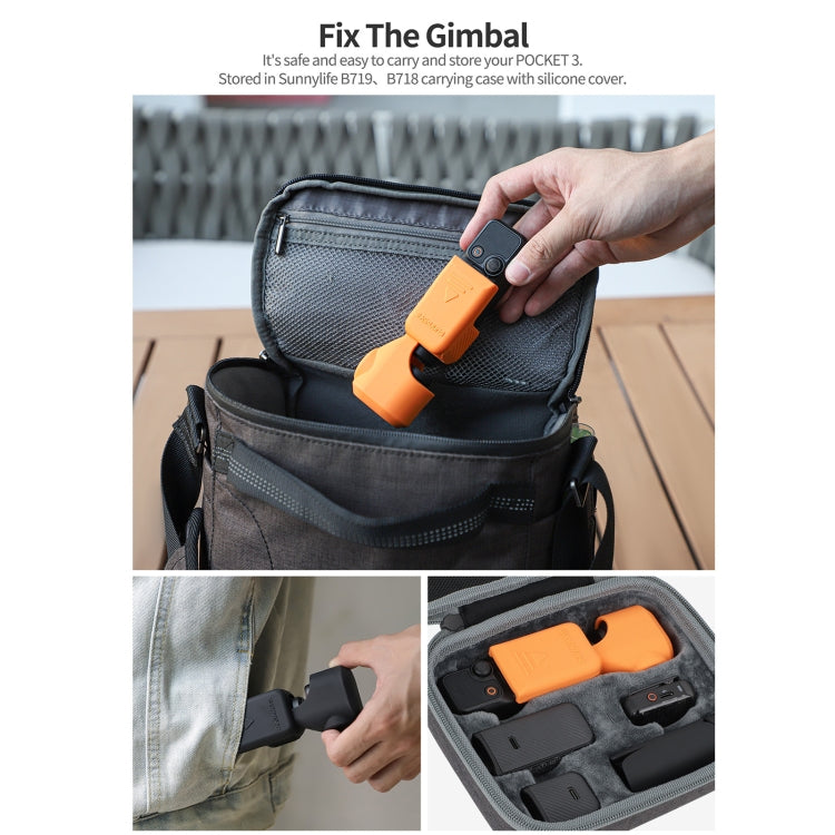 For DJI Osmo Pocket 3 Sunnylife OP3-BHT746 Silicone Protective Case(Orange) - Case & Bags by Sunnylife | Online Shopping South Africa | PMC Jewellery | Buy Now Pay Later Mobicred