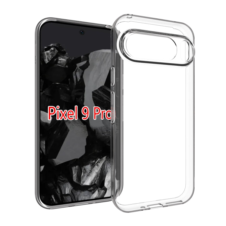 For Google Pixel 9 Pro Waterproof Texture TPU Phone Case(Transparent) - Google Cases by PMC TechLife | Online Shopping South Africa | PMC TechLife | Buy Now Pay Later Mobicred