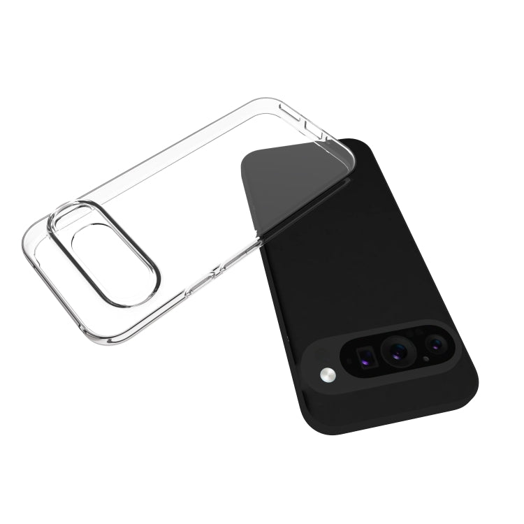 For Google Pixel 9 Pro Waterproof Texture TPU Phone Case(Transparent) - Google Cases by PMC TechLife | Online Shopping South Africa | PMC TechLife | Buy Now Pay Later Mobicred