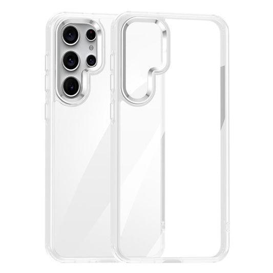 For Samsung Galaxy S25 Ultra 5G Anti-fingerprint Highly Transparent PC Phone Case(White) - Galaxy S25 Ultra 5G Cases by PMC Jewellery | Online Shopping South Africa | PMC Jewellery | Buy Now Pay Later Mobicred