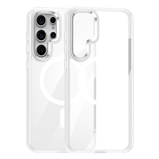 For Samsung Galaxy S25 Ultra 5G MagSafe Anti-fingerprint Highly Transparent PC Phone Case(White) - Galaxy S25 Ultra 5G Cases by PMC Jewellery | Online Shopping South Africa | PMC Jewellery | Buy Now Pay Later Mobicred