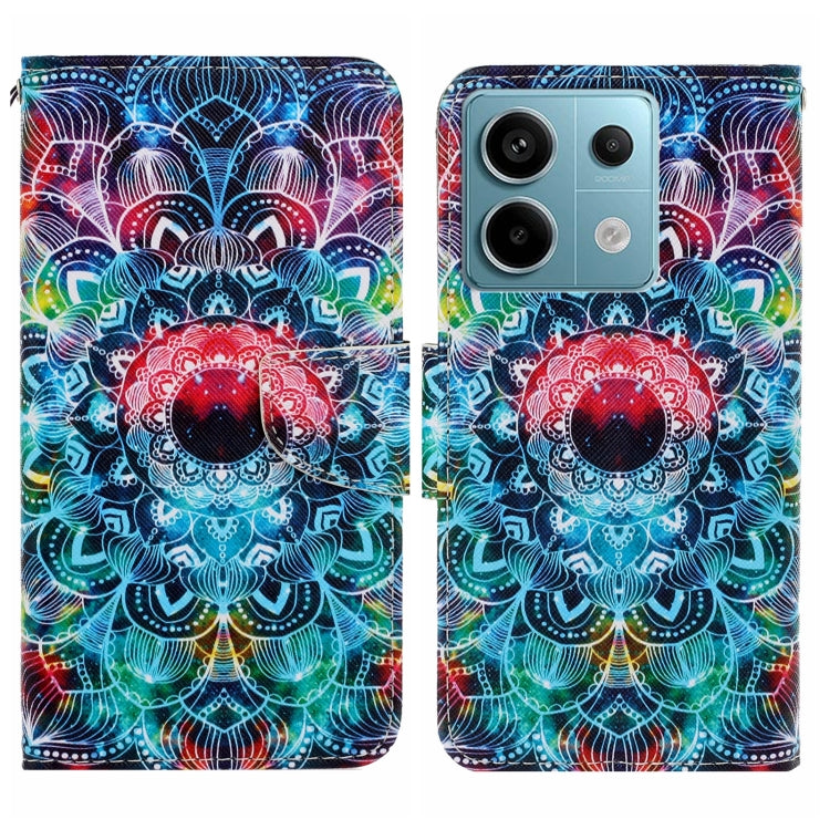 For Xiaomi Redmi Note 13 Pro 5G Colored Drawing Pattern Leather Phone Case(Mandala) - Note 13 Pro Cases by PMC TechLife | Online Shopping South Africa | PMC TechLife