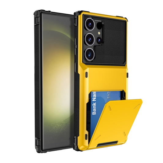 For Samsung Galaxy S24 Ultra 5G Scratch-Resistant Shockproof Heavy Duty Rugged Armor Phone Case(Yellow) - Galaxy S24 Ultra 5G Cases by PMC Jewellery | Online Shopping South Africa | PMC Jewellery | Buy Now Pay Later Mobicred