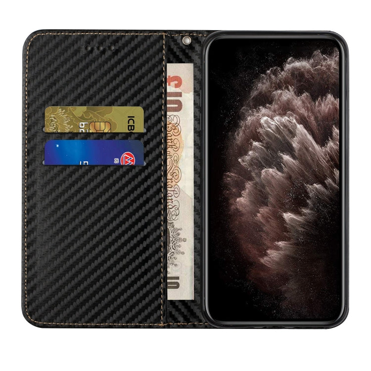 For Xiaomi Redmi Note 13 Pro 5G Carbon Fiber Texture Flip Holder Leather Phone Case(Black) - Note 13 Pro Cases by PMC Jewellery | Online Shopping South Africa | PMC Jewellery