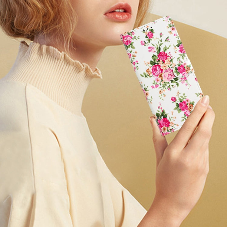 For Blackview A53 Pro Colored Drawing Leather Phone Case(Peonies) - More Brand by PMC TechLife | Online Shopping South Africa | PMC TechLife