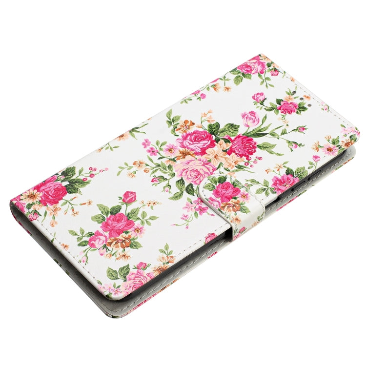 For Ulefone Note 14 Colored Drawing Leather Phone Case(Peonies) - Ulefone Cases by PMC Jewellery | Online Shopping South Africa | PMC Jewellery | Buy Now Pay Later Mobicred