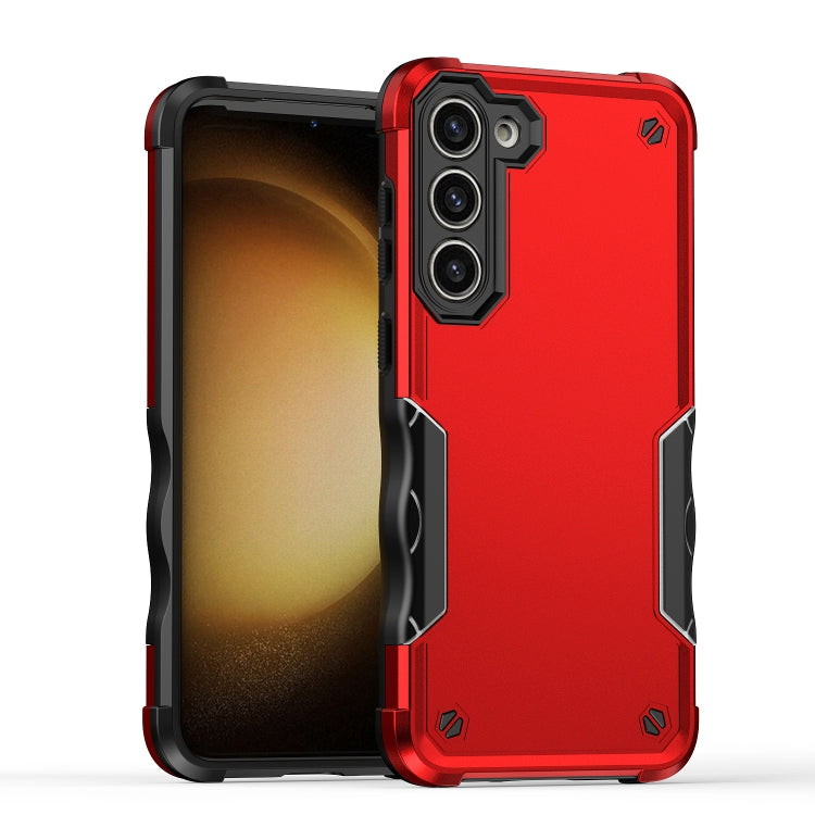 For Samsung Galaxy S24+ 5G Non-slip Shockproof Armor Phone Case(Red) - Galaxy S24+ 5G Cases by PMC Jewellery | Online Shopping South Africa | PMC Jewellery