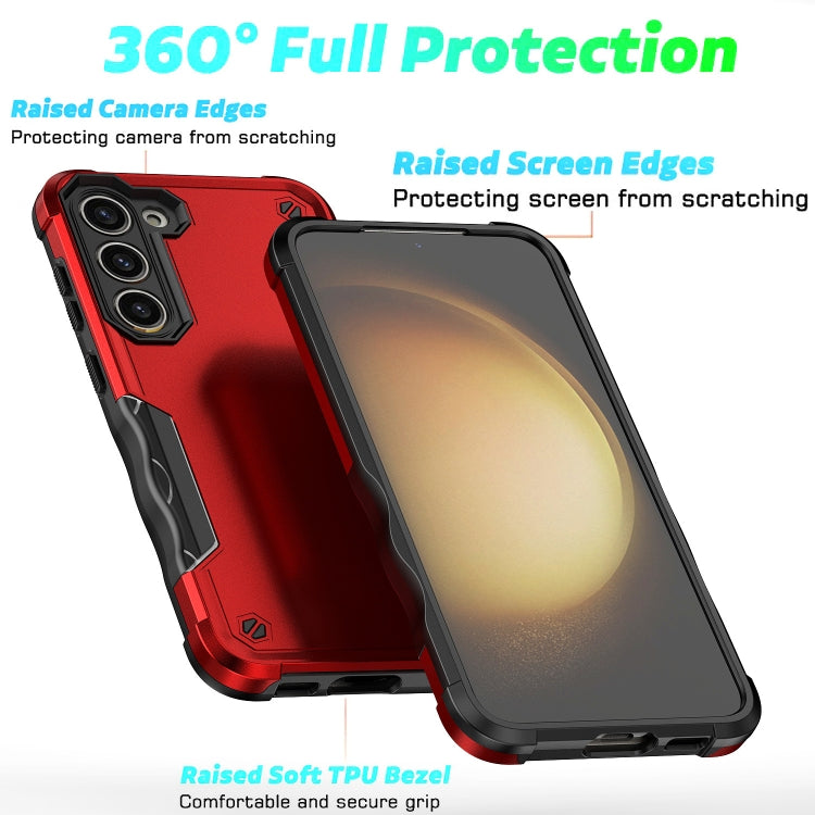 For Samsung Galaxy S24 5G Non-slip Shockproof Armor Phone Case(Red) - Galaxy S24 5G Cases by PMC Jewellery | Online Shopping South Africa | PMC Jewellery