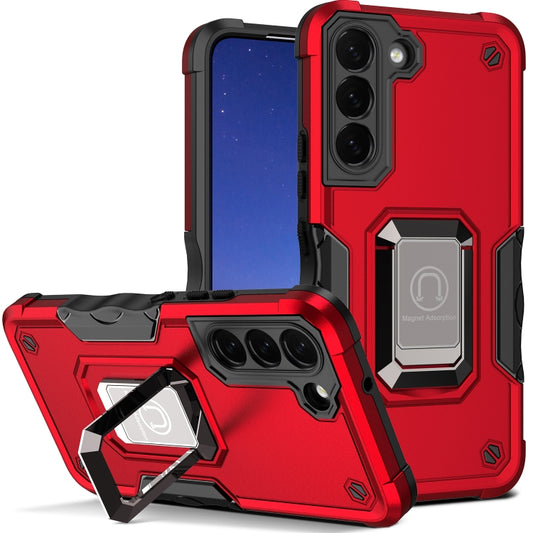 For Samsung Galaxy S24+ 5G Non-slip Shockproof Armor Phone Case with Ring Holder(Red) - Galaxy S24+ 5G Cases by PMC Jewellery | Online Shopping South Africa | PMC Jewellery