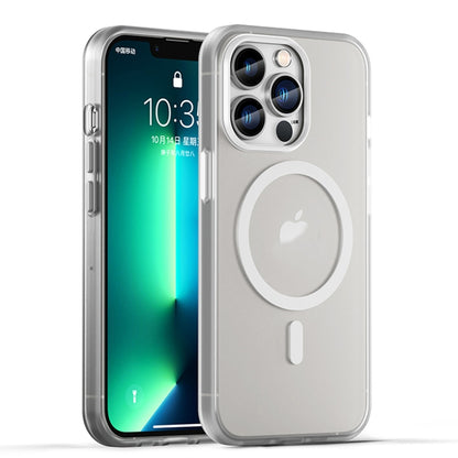 For iPhone 13 Pro MagSafe Frosted Translucent TPU + PC Full Coverage Phone Case(White) - iPhone 13 Pro Cases by PMC Jewellery | Online Shopping South Africa | PMC Jewellery